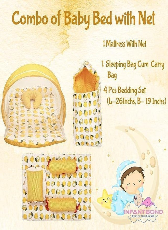 Infantbond by Fareto Newborn Baby Essentials Combo Set – 36 in 1 All-Season Hospital Care Kit for Newborns (0–6 Months) | Complete Baby Gift Set | Baby Products All New Born Combo (Lemon Yellow) - Image 3