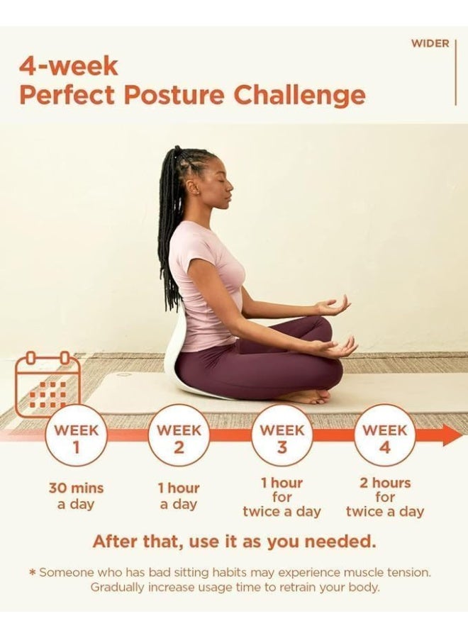 كرسي مريح شديد التحمل مع دعم الظهر والمنطقة السفلية منه، وسادة تصحيح الوضعية لتخفيف آلام أسفل الظهر، مقعد مضغوط للمنزل والمكتب والسيارة، مقعد 33 سم بظهر مريح 31 سم (أسود) - Image 4