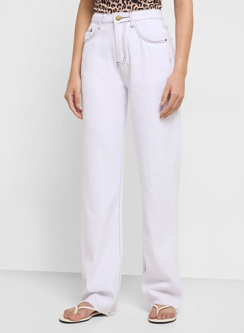 High Rise Wide Leg Jeans