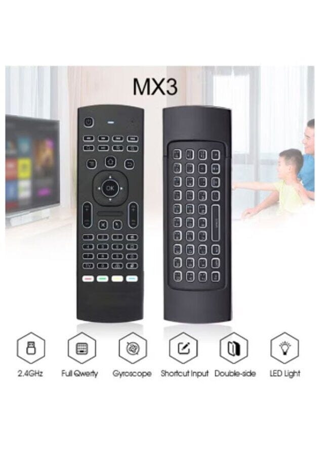 زبون جهاز تحكم عن بعد ولوحة مفاتيح 2 في 1 لجهاز Android TV Box X96 H96 أسود أحمر أزرق - Image 2
