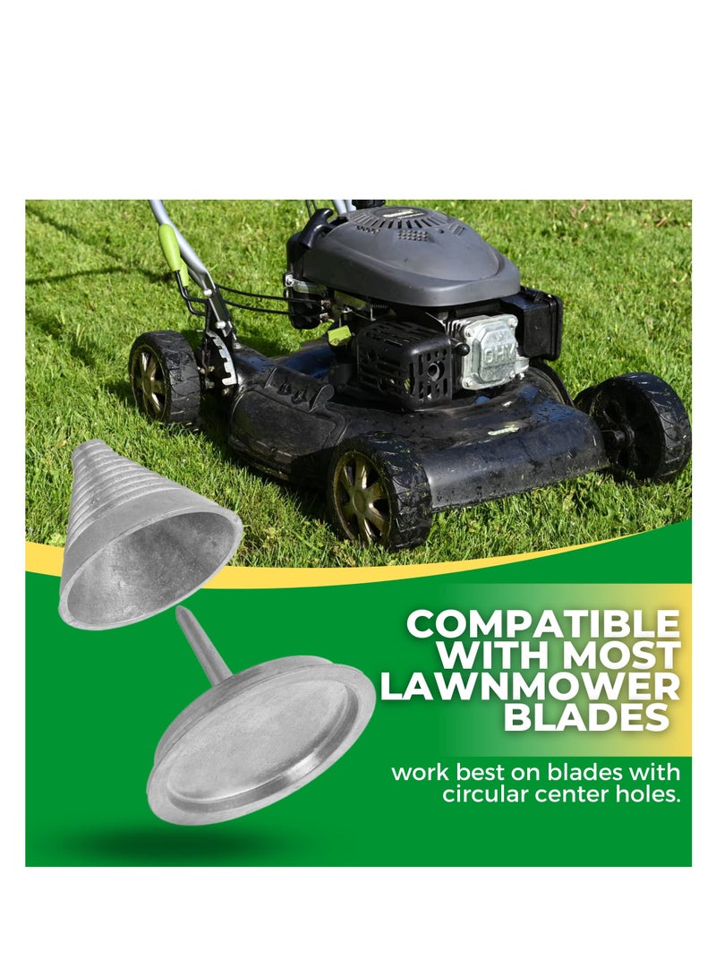 Metal Precision Blade Balancers, for Balancing Lawnmower Blades After Sharpening, Compatible with Most Lawnmower Blades, Reduce Engine Wear, Centered and Level, Made of Metal (2-Pack) - Image 4