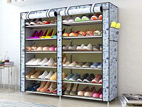 Storia STORIA Premium 12 Layer Shoe Rack with Cover Space-Saving Vertical Organizer with Dust-Proof Enclosure High-Capacity Multi-Tier Shoe Storage for Home, Closet, Entryway, and Bedroom - Image 1