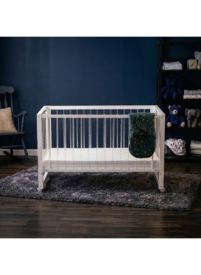 Teknum Prism 4in1 Acrylic Convertible Crib w/ mattress - White - Image 2