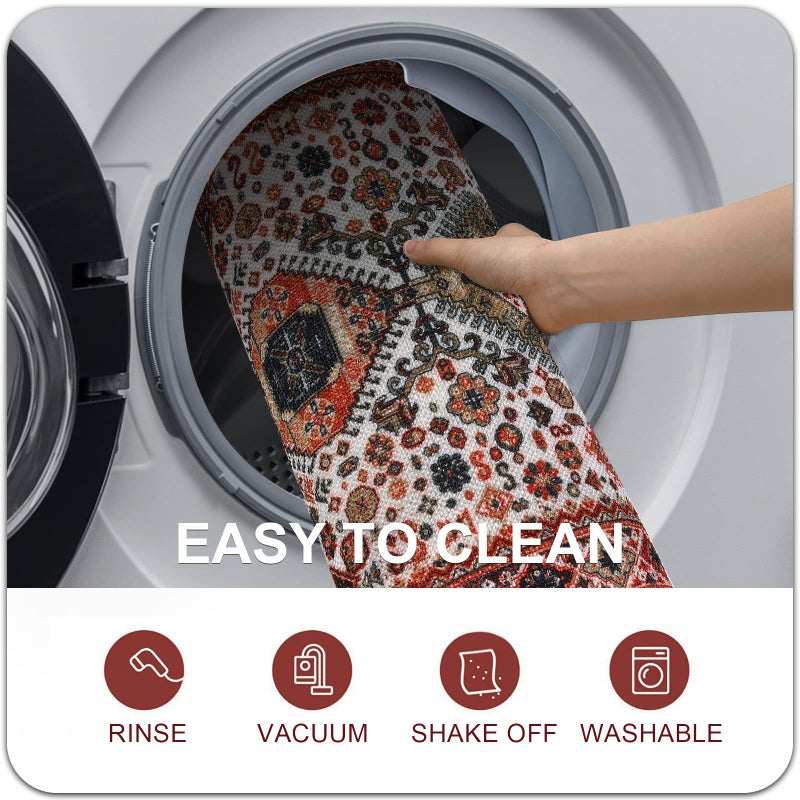 Collive حصيرة الباب الداخلي الكلاهي الرجعية الحصيرة غير القابلة للغسل قابلة للغسل بسرعة تمتص الحصير ترحيب الحصير المنخفضة الباب داخل سجادة الباب الأمامي للمدخل - 24 "" × 36 "" - Image 4