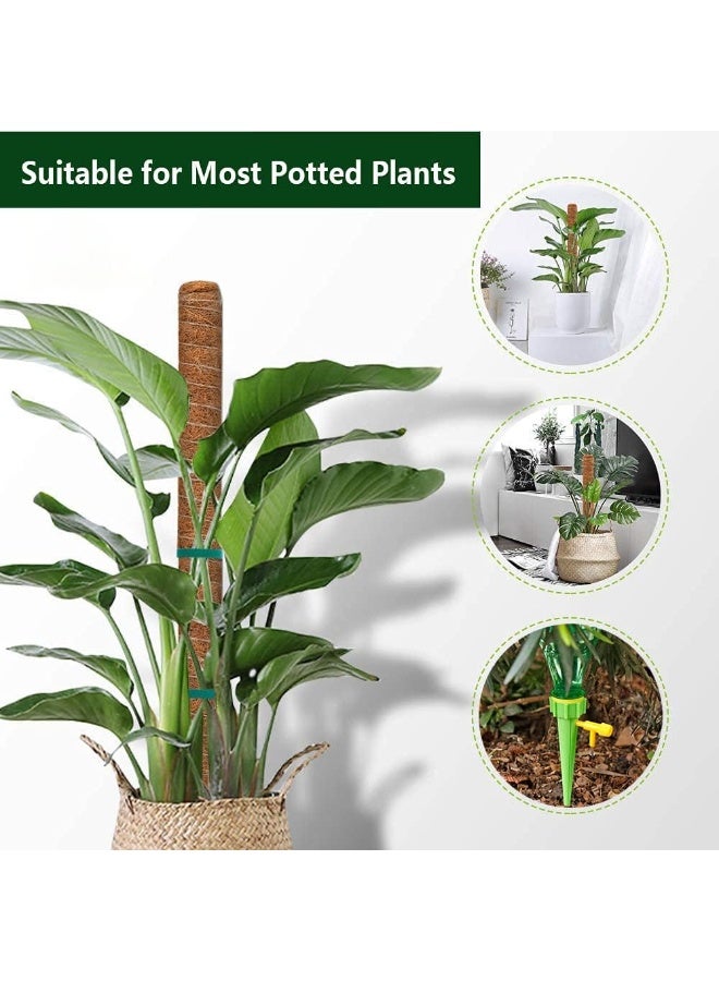 Toriseek Moss Pole, 40cm/16inch Monstera Plant Support for Climbing Plants Accessories Indoor, Stackable Moss Poles Plant Support Stakes, Coir Plant Pole Sticks for Potted Plants - Image 2