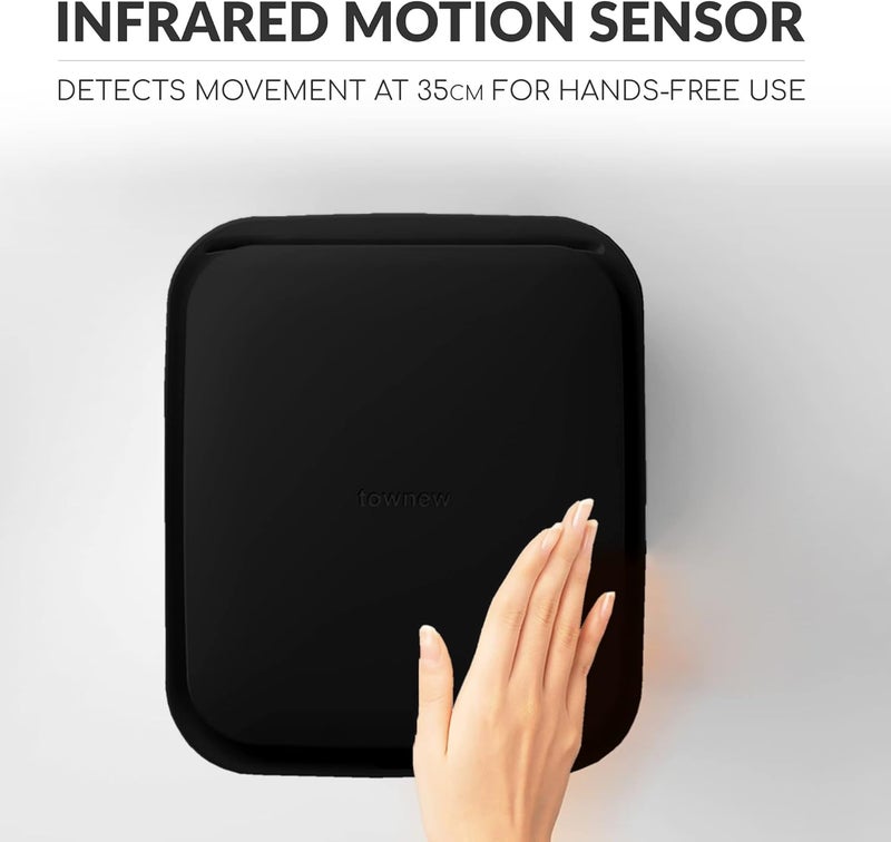 Townew سلة المهملات تو نيو T1S ذاتية الإغلاق والتغيير سعة 41 جالون مع غطاء يفتح تلقائيًا وحساس حركة - Image 5