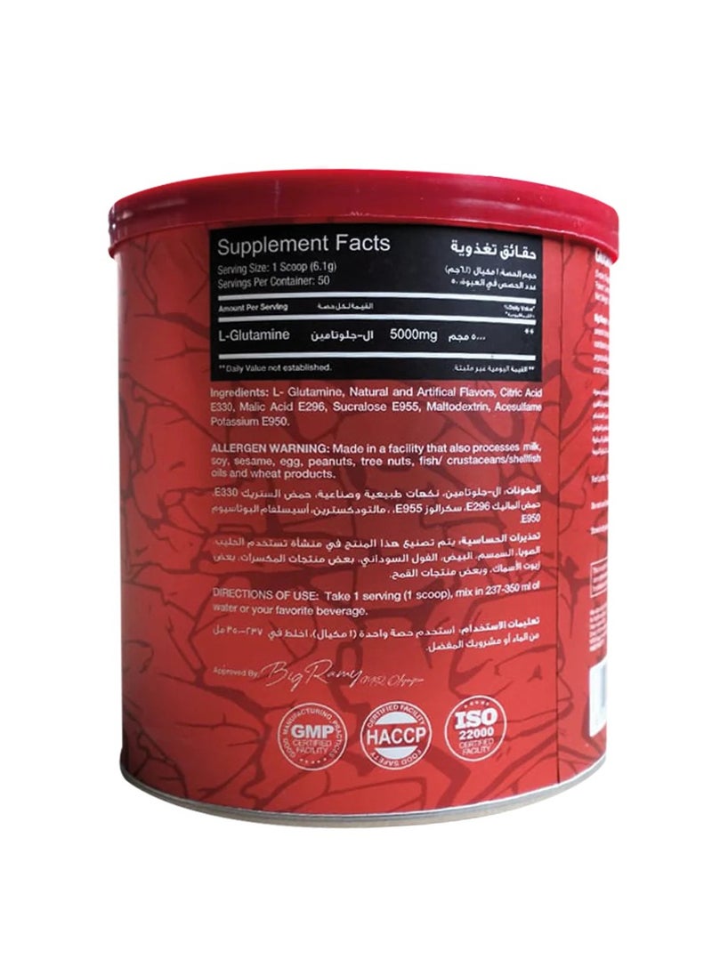 RED REX Glutamine 5000 mg - 50 serving - 305 gm - Lemon Lime  - Image 2