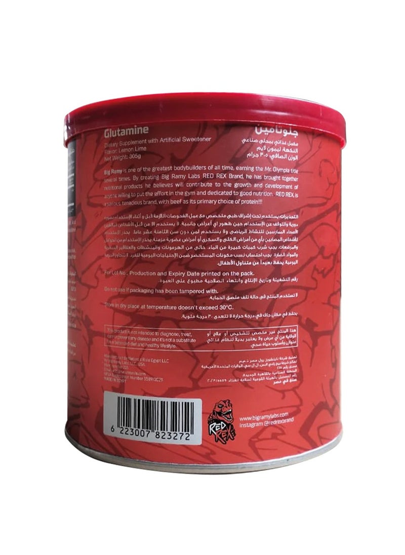 RED REX Glutamine 5000 mg - 50 serving - 305 gm - Lemon Lime  - Image 3