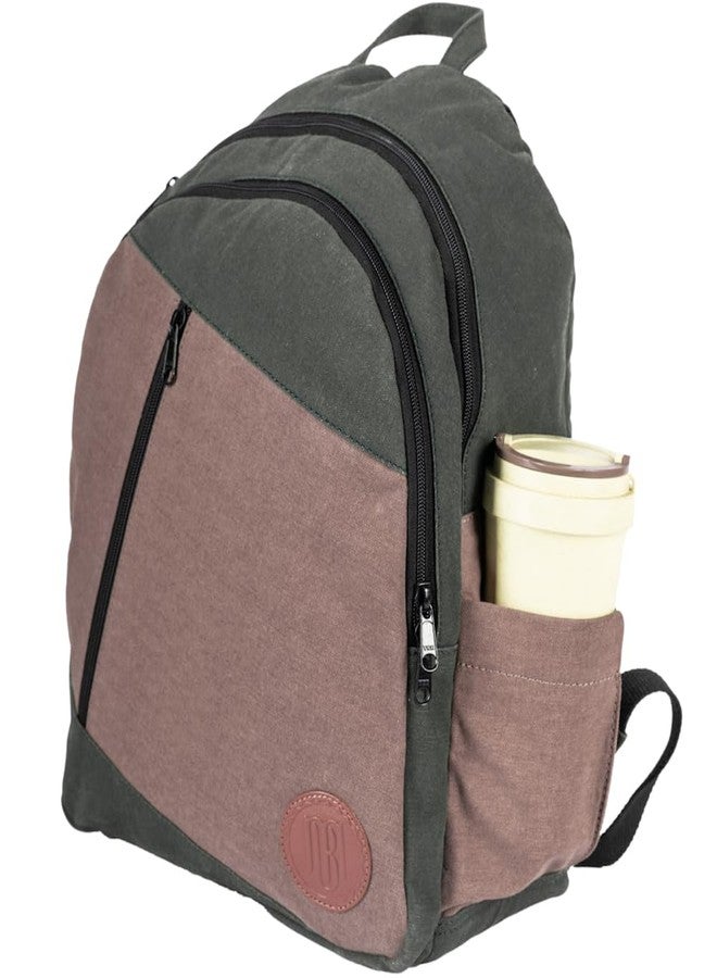 Mona B Laptop Backpack for Men & Women with Up to 15" Laptop Compartment - 20L Capacity - Ideal for Office, College, School & Travel - Green - Image 1