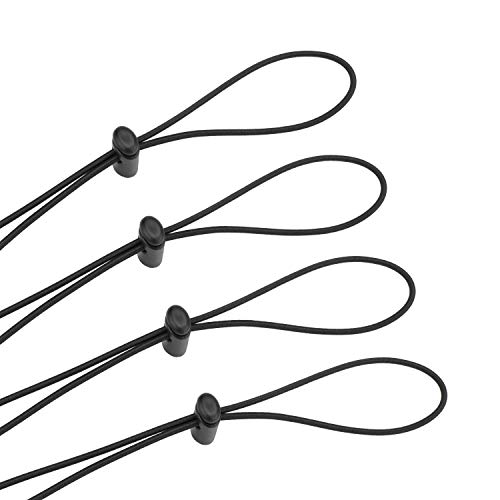Oumers 4pc Bungee Goggle Strap Kit Tapered End Swimming Goggle Straps for Swim Goggles - Image 1
