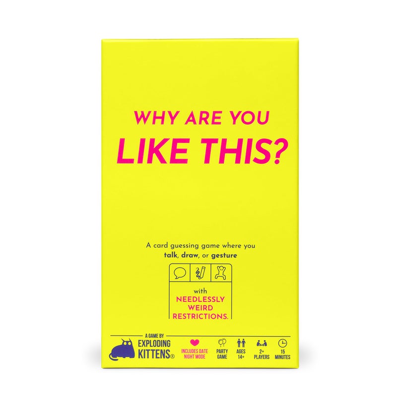 Exploding Kittens Why are You Like This 2 Players Ages 14 15 Minutes to Play Talking Drawing Gesturing Guessing Game Party Family Date Night Couples Game - Image 3