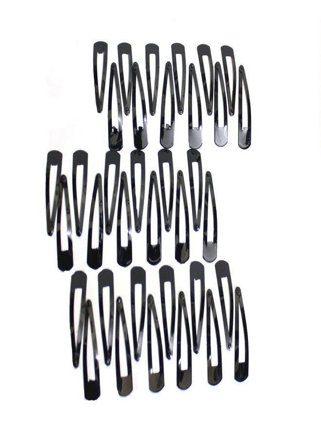 Kalaneet Metal Black 18 Pair (Size 5cm) Tik-Tak Hair Clips/Hair Pins - Image 1