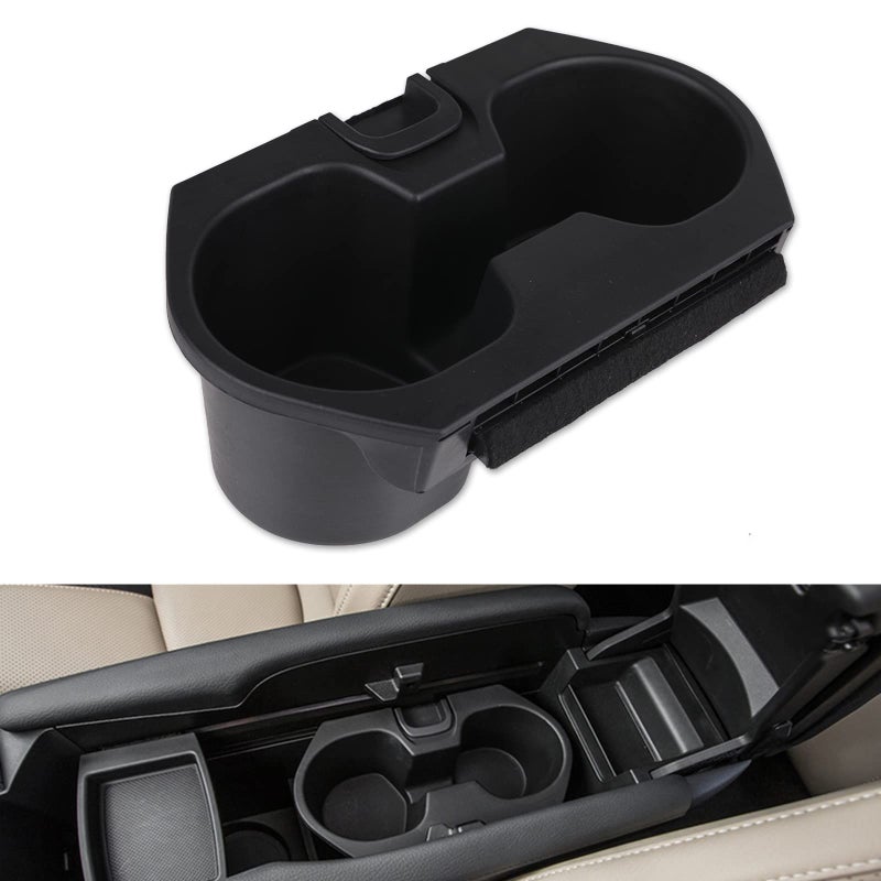 Cup Holder Insert for Honda Civic Cup Holder 2016 2017 2018 2019 2020 2021 Honda Civic Accessories Lx Ex Si Sport Hatchback Center Console Drink CupHolder 83446TBAA01ZA