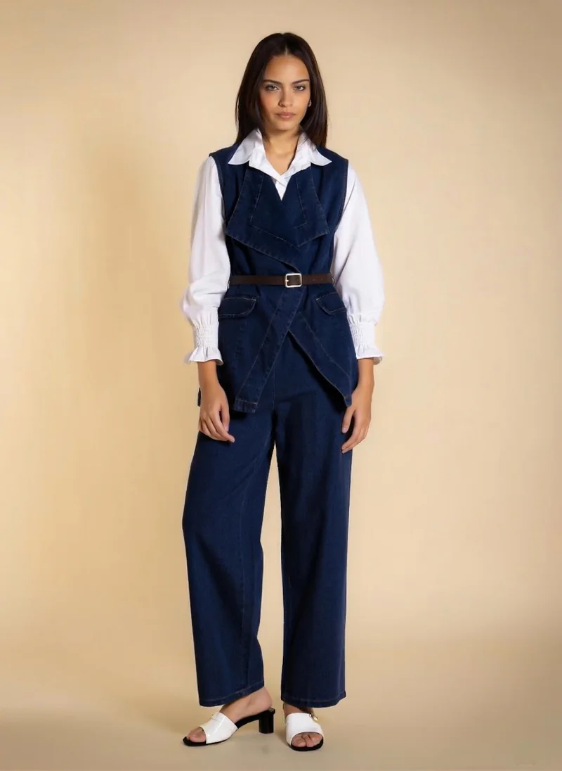 شايبس SOFT DENIM WAISTCOAT SET