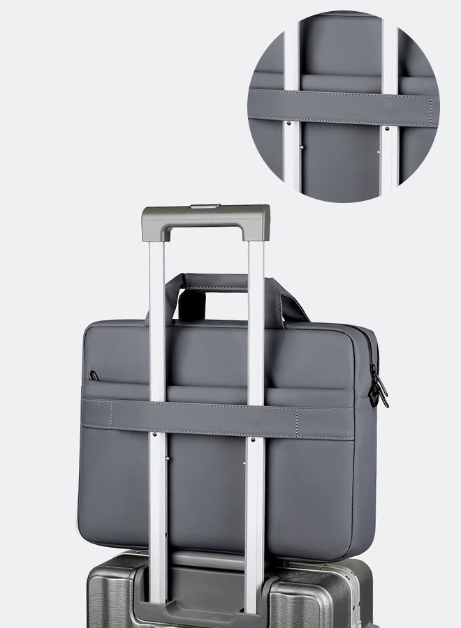 Lebonaer Laptop Bag with Dedicated Electronics Protection Layer, Shock-Absorption Laptop Case for 15.6" Notebook with Thickened Liner for Business Travel, Commute & Casual Use, Professional Laptop Briefcase with Anti-Slip Handles & Wear-Resistant Buckles, Multiple Organized Compartments & Easy-Access Back Pocket, Sturdy Splash-Resistant Laptop Bag | Superior Laptop Protection | Dedicated Electronics Protection | Shock-Absorption Design | Thickened Protective Liner | Business Professional Case | Commute Essential | Casual Laptop Carrier | Anti-Slip Handles | Secure Grip | Wear-Resistant Hardware | Organized Storage Solution | Multiple Functional Pockets | Easy-Access Design | Back Pocket Convenience | Sturdy Construction | Splash-Resistant Material | Low Maintenance | Professional Appearance | Laptop Safety | Notebook Protection | Computer Case | 15.6 Inch Laptop Bag | Business Travel Case | Office Commute | Meeting Appropriate | Social Occasion Suitable | Durable Laptop Carrier | Relia - Image 4