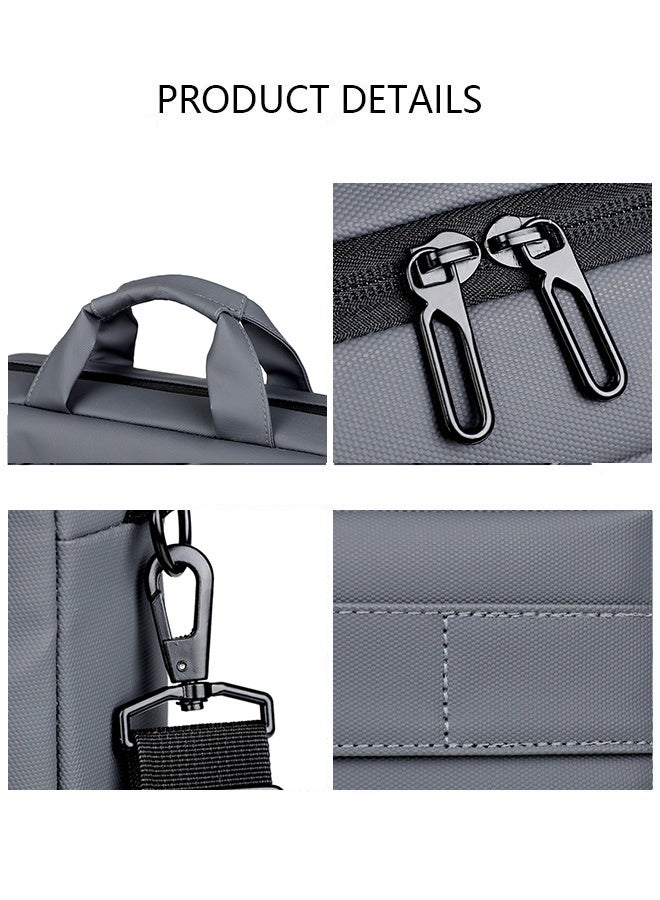 Lebonaer Laptop Bag with Dedicated Electronics Protection Layer, Shock-Absorption Laptop Case for 15.6" Notebook with Thickened Liner for Business Travel, Commute & Casual Use, Professional Laptop Briefcase with Anti-Slip Handles & Wear-Resistant Buckles, Multiple Organized Compartments & Easy-Access Back Pocket, Sturdy Splash-Resistant Laptop Bag | Superior Laptop Protection | Dedicated Electronics Protection | Shock-Absorption Design | Thickened Protective Liner | Business Professional Case | Commute Essential | Casual Laptop Carrier | Anti-Slip Handles | Secure Grip | Wear-Resistant Hardware | Organized Storage Solution | Multiple Functional Pockets | Easy-Access Design | Back Pocket Convenience | Sturdy Construction | Splash-Resistant Material | Low Maintenance | Professional Appearance | Laptop Safety | Notebook Protection | Computer Case | 15.6 Inch Laptop Bag | Business Travel Case | Office Commute | Meeting Appropriate | Social Occasion Suitable | Durable Laptop Carrier | Relia - Image 3