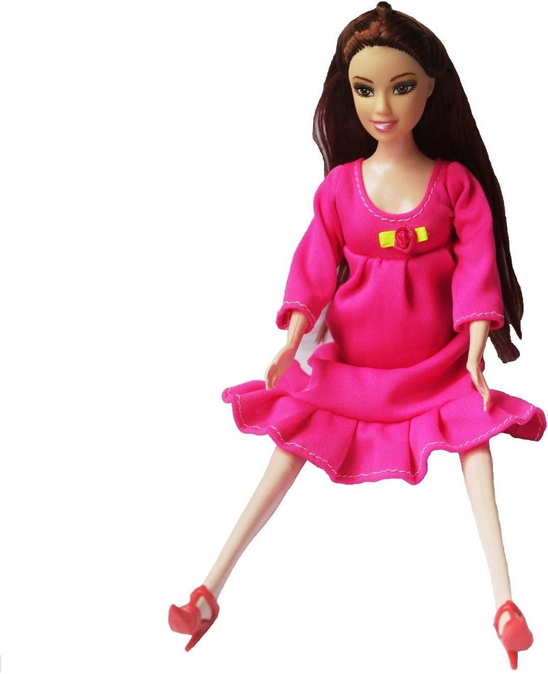 Kunhe Rose Red Real Pregnant Doll Have a Baby In Her Tummy Mom Doll - Image 4