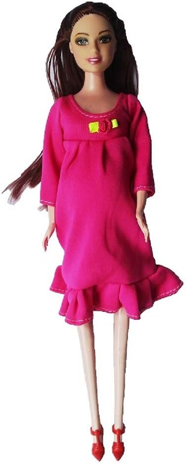 Kunhe Rose Red Real Pregnant Doll Have a Baby In Her Tummy Mom Doll - Image 1