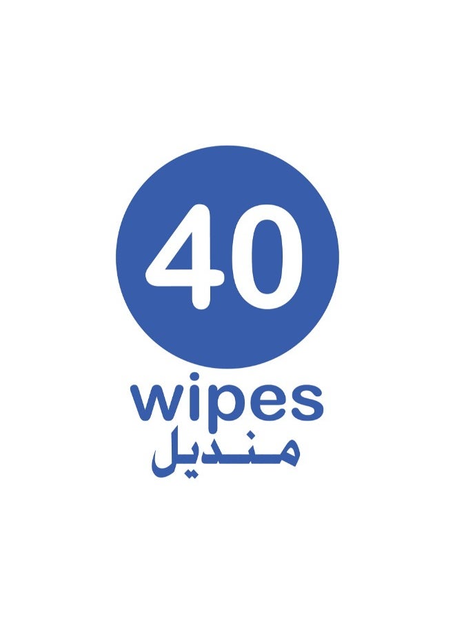 Alokozay 99 Percent Water Wet Wipes 40 Sheets  - Image 2