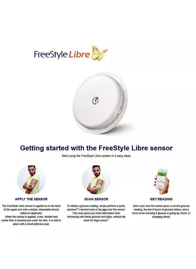 Abbott - Freestyle Libre 2 Flash Glucose Monitoring System Sensor Kit 3 Pack - Image 1