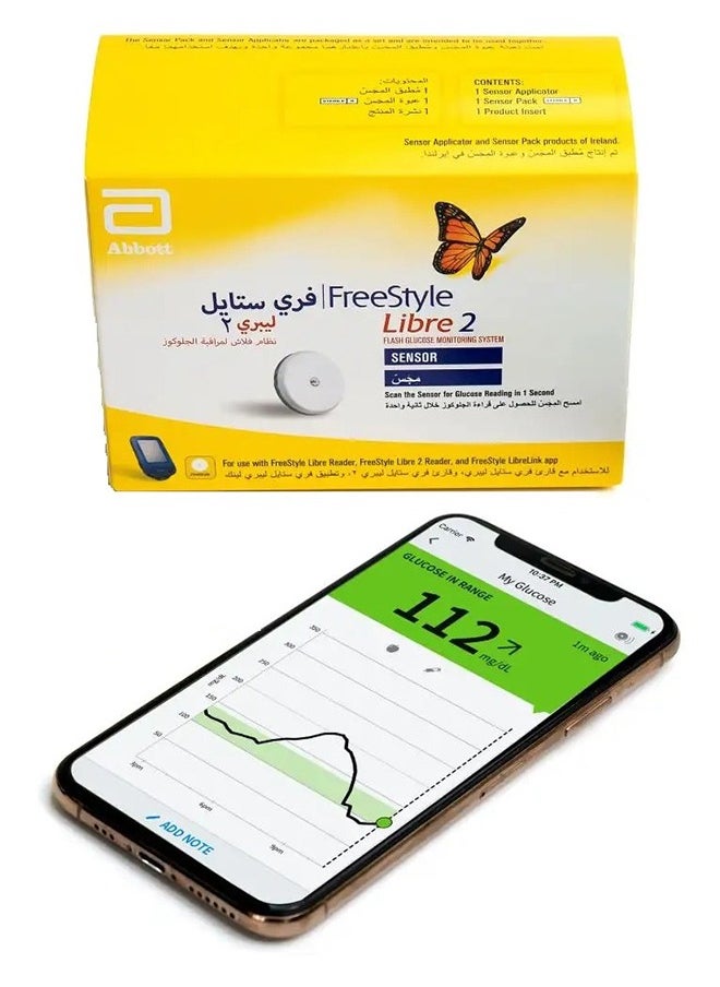 Abbott - Freestyle Libre 2 Flash Glucose Monitoring System Sensor Kit 3 Pack - Image 1