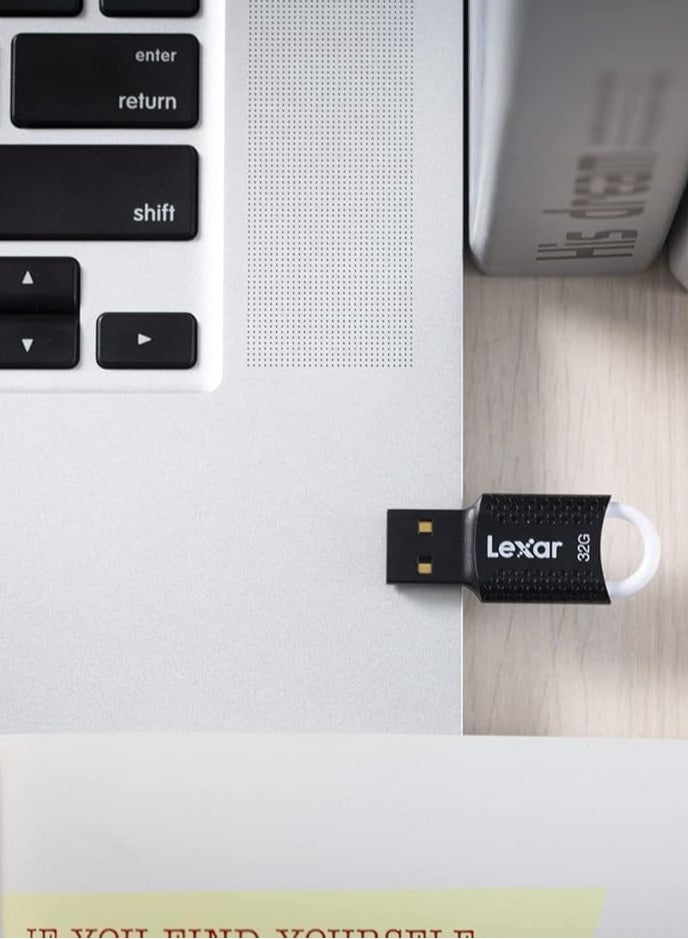 Lexar JumpDrive V40 128GB USB 2.0 Flash Drive – High-Speed Data Storage, Compact Portable Pen Drive, Secure File Transfer, Plug and Play, Compatible with PC, Laptop, Smart TV, Car Audio - Image 2