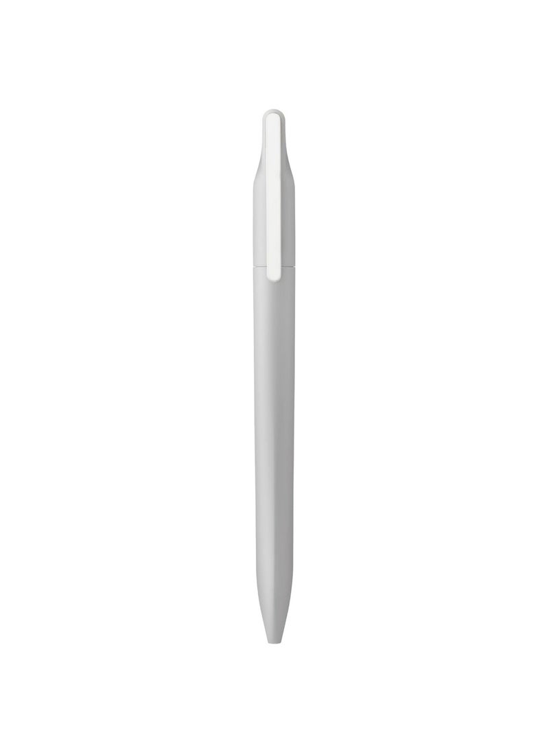 Xevo Ballpoint Pen With Twist Mechanism And Loaded Clip Medium Tip Blue Ink Grey' Barrel