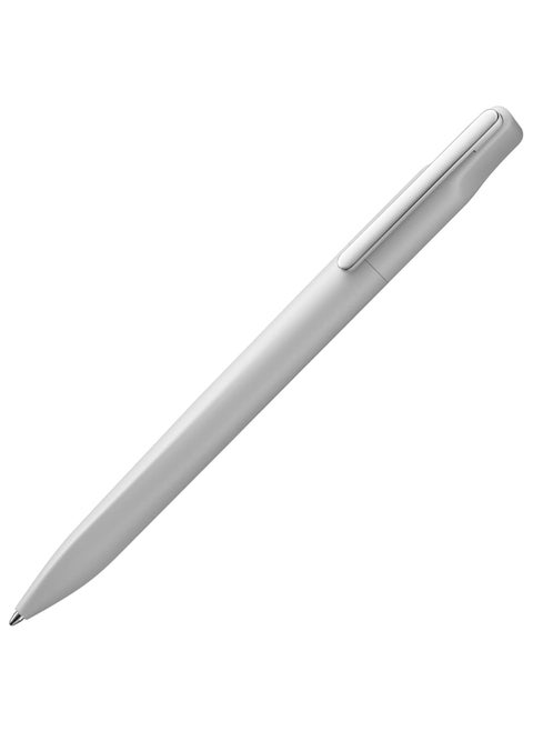 Xevo Ballpoint Pen With Twist Mechanism And Loaded Clip Medium Tip Blue Ink Grey' Barrel