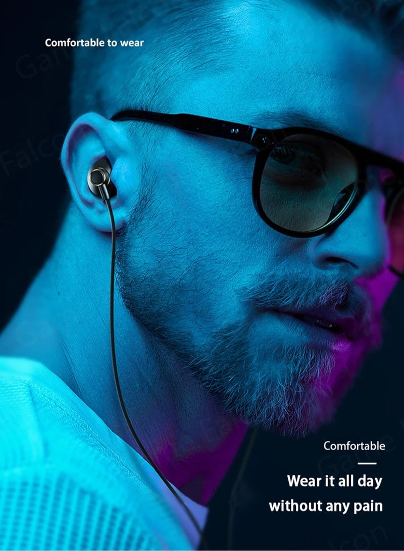 AROAQ Wired Earbuds, Hifi Bass Stereo Game Headphones, Lightweight Universal Hand Free Wired Headsets, Durable Portable Clear Sound Earphones With Built In Mic, (1pc, Type C Black) - Image 2