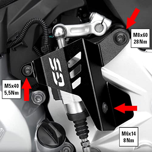 Modeer for F750GS F850GS 2018-2025 F850GS Adv 2019-2025 Motocycle Accessories CNC Aluminium Gear Shift Lever Protective Cover F 750GS F 850GS F 850GS Adv Quick Shifter Protector (Black) - Image 2