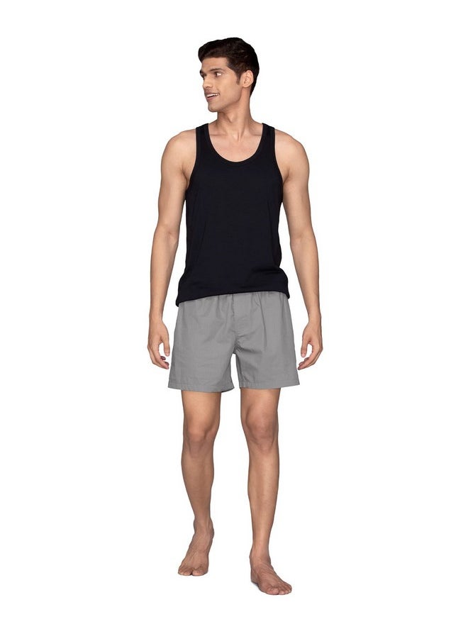 XYXX XYXX Men Combed Cotton innerboxers, Regular Fit, Solid, Pack of 1, XYBOX96L, Ash Grey, L  - Image 5