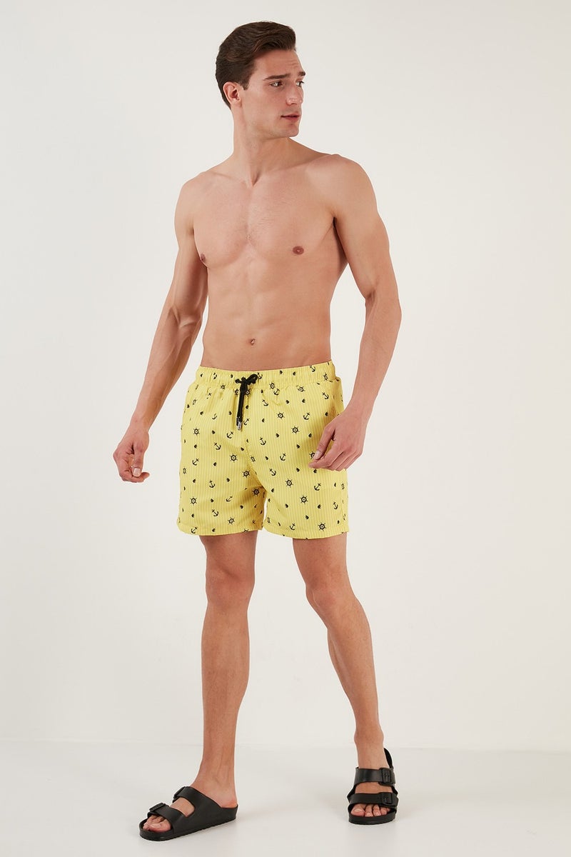 Buratti Patterned Swim Shorts with Waistband Pocket Swimsuit Short Men's Swimsuit Short 380M427  - Image 2