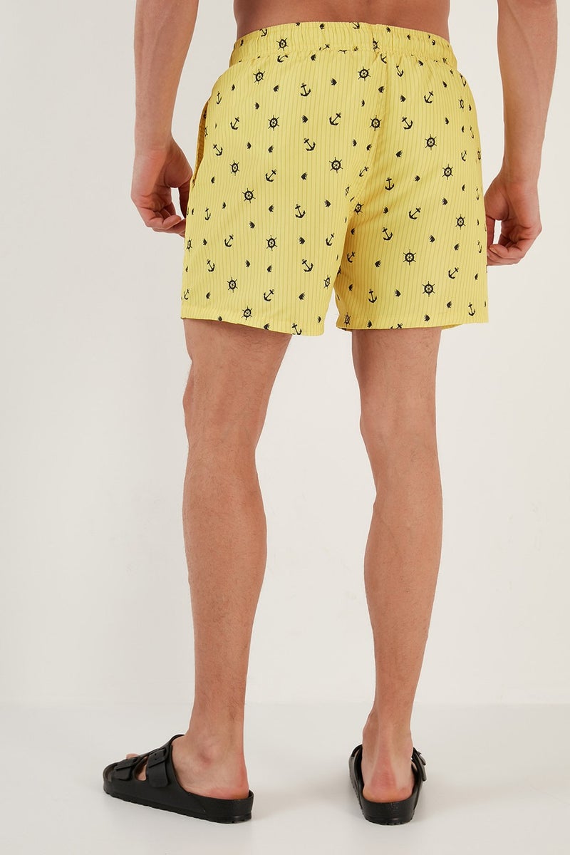 Buratti Patterned Swim Shorts with Waistband Pocket Swimsuit Short Men's Swimsuit Short 380M427  - Image 4
