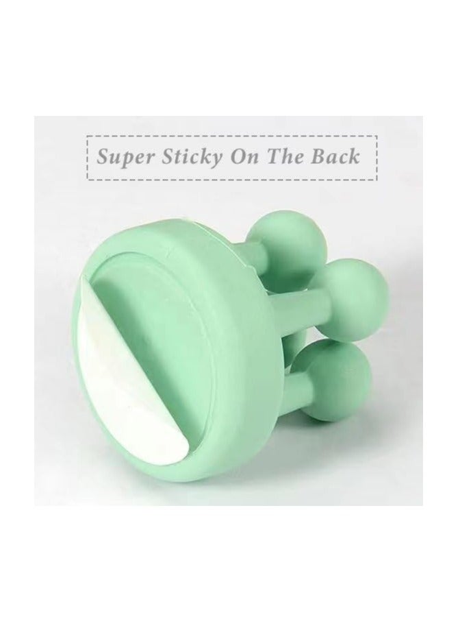 Loquat 6 Pcs Wall Mounted Toothbrush Holder Multi Function Toothbrush Hook for Hanging Bathroom Kitchen(Black) - Image 5