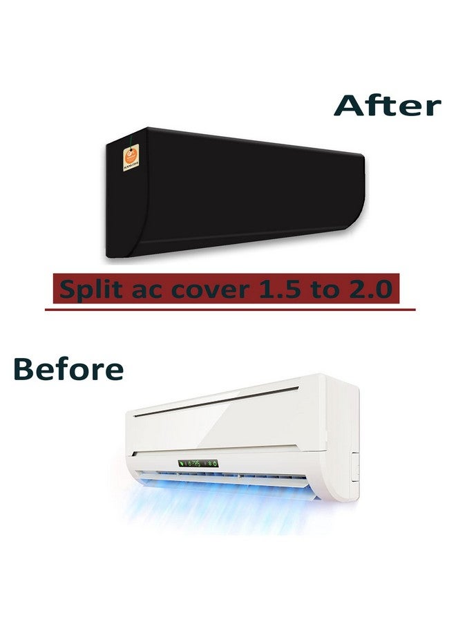 KANUSHI Industries® 100% Waterproof Split AC Cover Set for Indoor and Outdoor Unit 1.5 to 2.0 Ton Capacity (AC-IN-OUT-WATERPROOF-BLACK-01) - Image 5