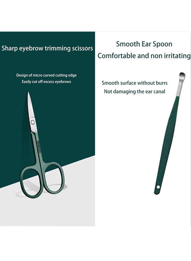 Generic 6 PCS Nail Clippers Set, Ultra Sharp Sturdy Stainless Steel Fingernail & Toenail Clippers, Nail Clipper Repair Tool,Fingernail Clipper Nail Cutter for Men and Women （Green）  - Image 4