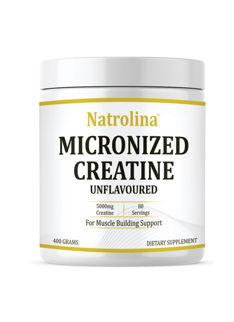 Creatine Monohydrate Powder - Unflavored & Micronized, 400 gms