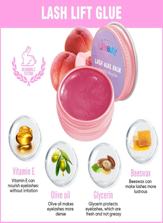 Libeauty 3-Piece Lash Lift Tools Kit with Glue Balm & Lift Rods & Ribbon, Professional Salon Grade Tools, Pink Lift Pads 5 Sizes - Image 4