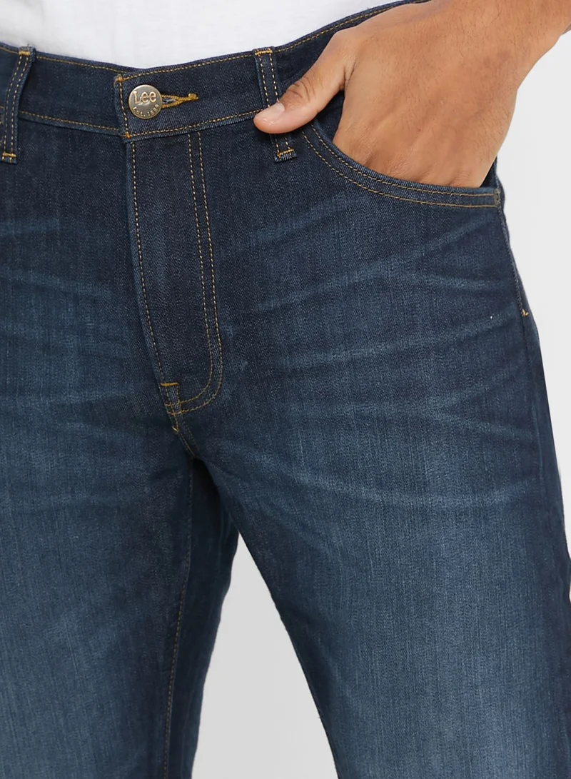 LEE Mid Wash Straight Fit Jeans