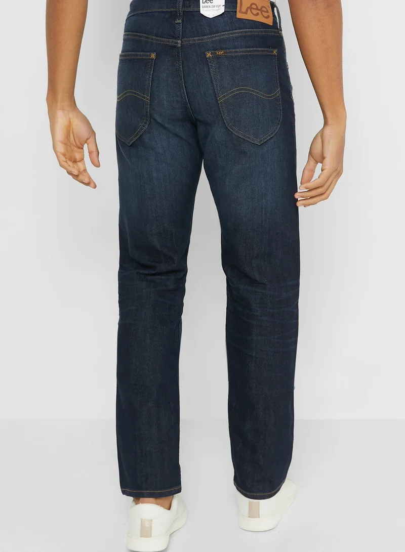 LEE Mid Wash Straight Fit Jeans