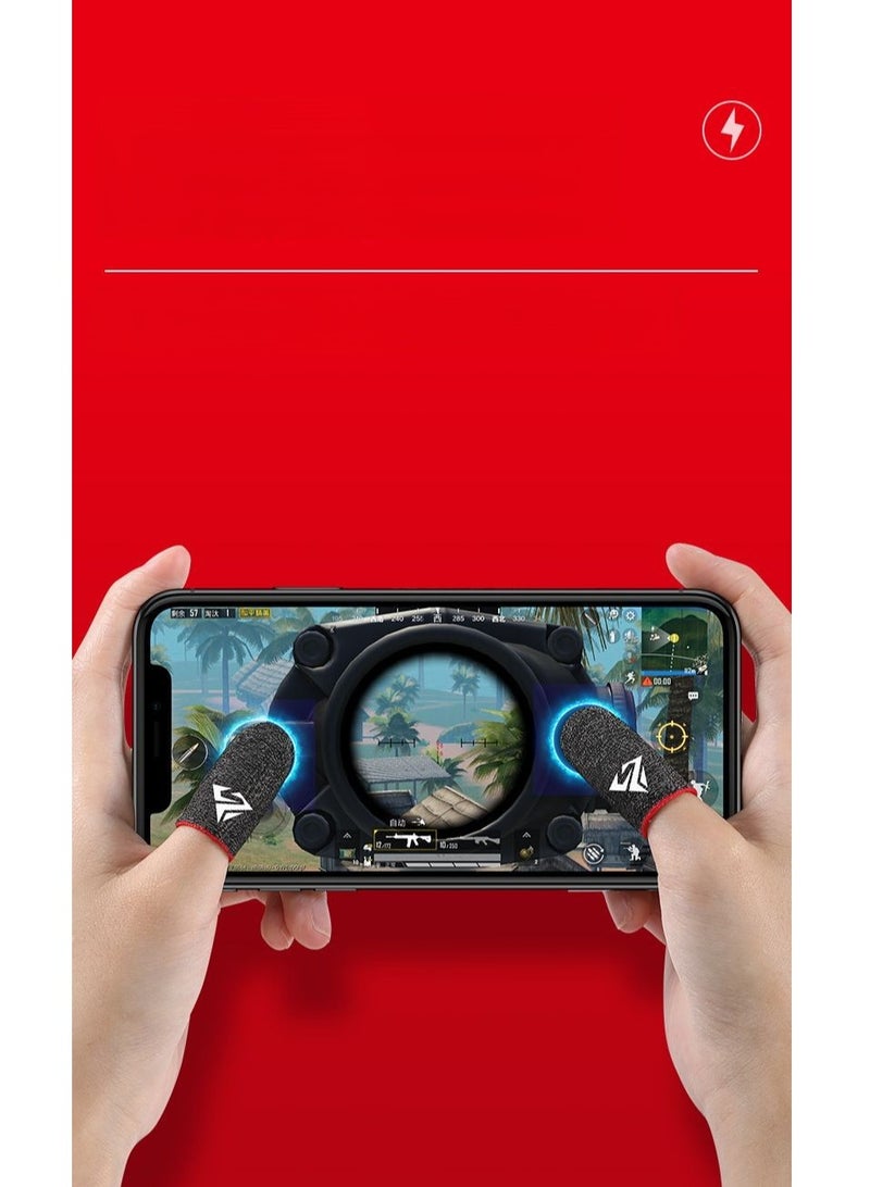 بيوينتي High Quality Gaming Super Conductive Fiber Finger Cots For Mobile Gaming Ultra High Sensitivity Smooth Operation Sweat Absorbent And Odorless Breathable Seamless Finger Cots - Image 2