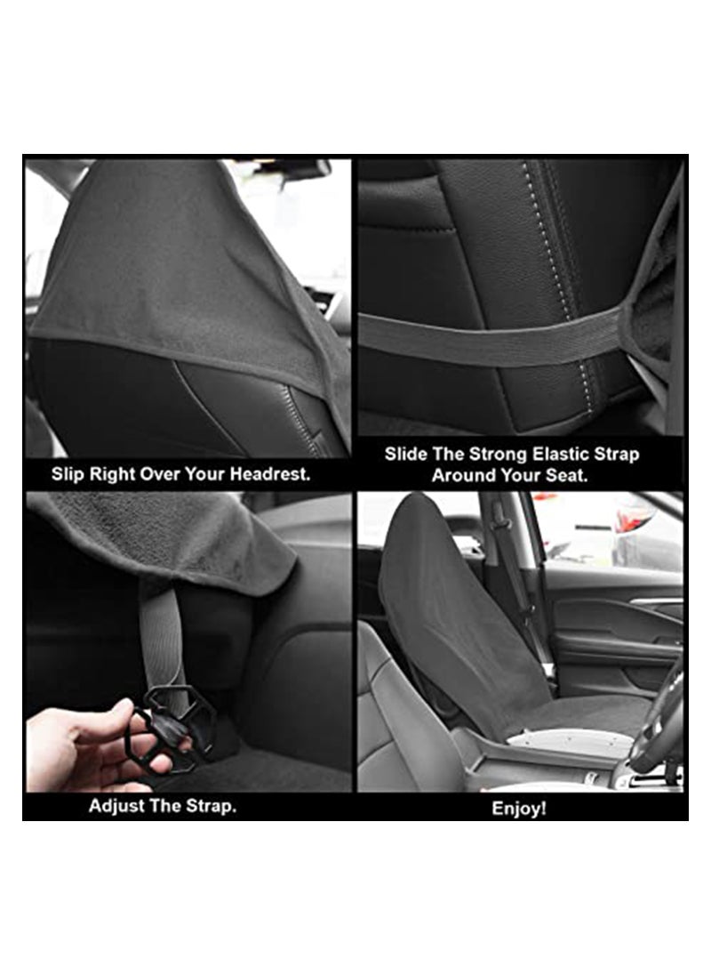 KASTWAVE - Waterproof Sweat Towel Car Seat Cover, Beach and Hiking, Fit Anti-Slip Bucket Seat Protector for Cars - Image 1