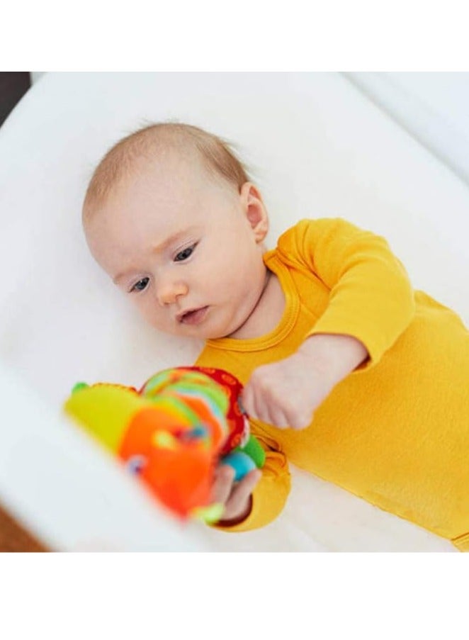 Baby Soft Hanging Rattle Crinkle Squeaky Toy Car Seat Stroller Toys with Teethers Plush Animal C-Clip Ring for Infant Babies Boys and Girls 3 6 9 to 12 Months  - Image 3