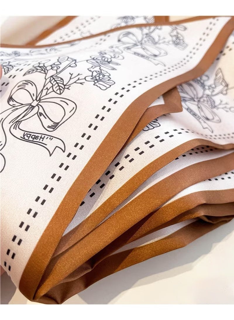 Head Scarf, Hair Neck Scarves For Women Purse Bag Scarfs For Handbags Silky Long Thin Satin Headscarf Fashion - Image 2