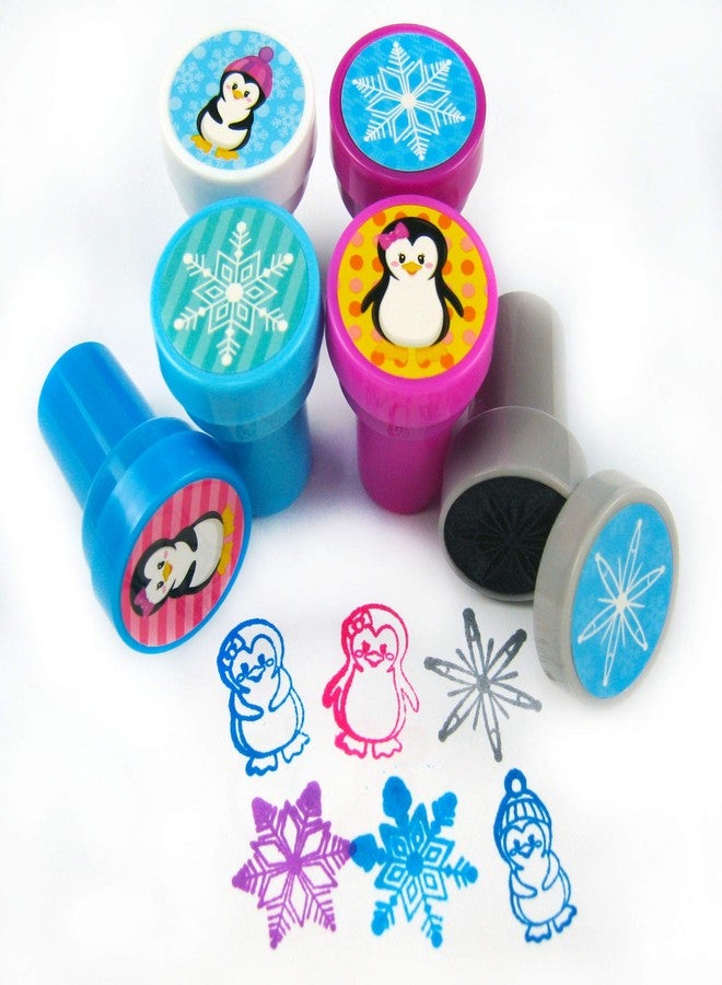 TINYMILLS Tiny Mills 24 Pcs Penguin Assorted Stamps for Kids Self Ink Stamps (12 Different Designs) Birthday Party, Stocking Stuffers, Party Favors, Goody Bag Filler Treats, Classroom Rewards - Image 3