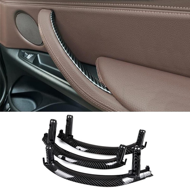 CHUANGHUI Car Door Handles for BMW X5 X6 F15 F16 2014-2018 - Carbon Fiber Replacement Cover - Image 1