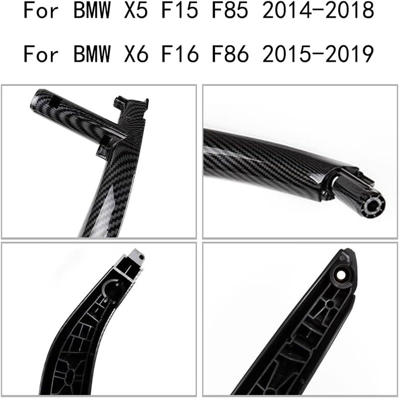 CHUANGHUI Car Door Handles for BMW X5 X6 F15 F16 2014-2018 - Carbon Fiber Replacement Cover - Image 4