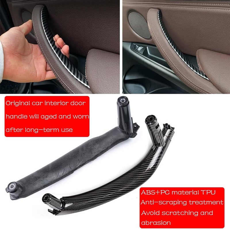 CHUANGHUI Car Door Handles for BMW X5 X6 F15 F16 2014-2018 - Carbon Fiber Replacement Cover - Image 2
