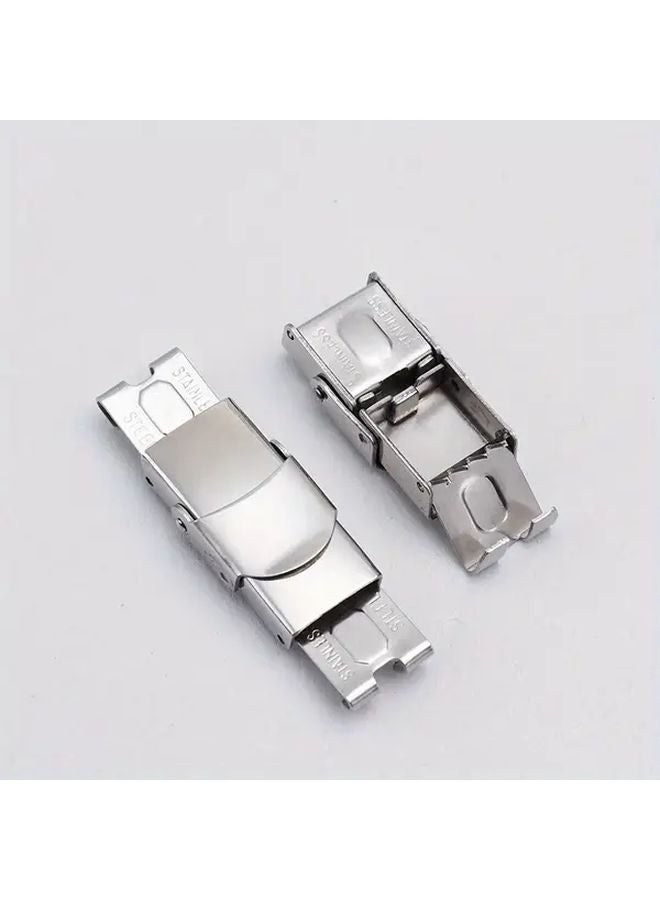 5pcs 12mm Hole Width Stainless Steel Jewelry Buckles Heavy Duty Metal Clasps For Crafts Leather Bracelets - Image 2