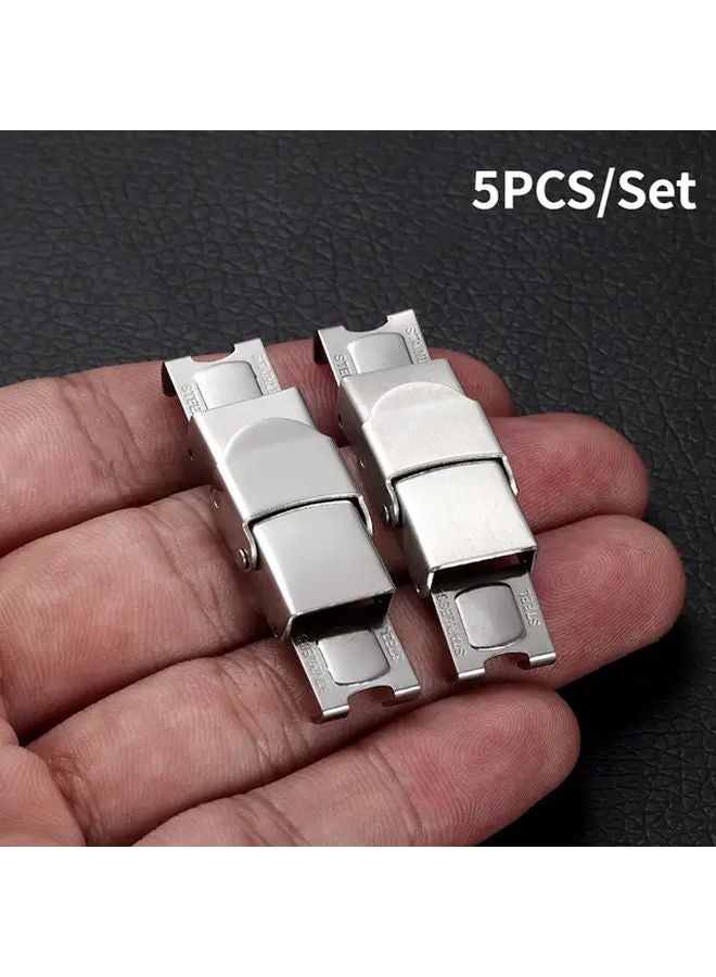 5pcs 12mm Hole Width Stainless Steel Jewelry Buckles Heavy Duty Metal Clasps For Crafts Leather Bracelets - Image 5